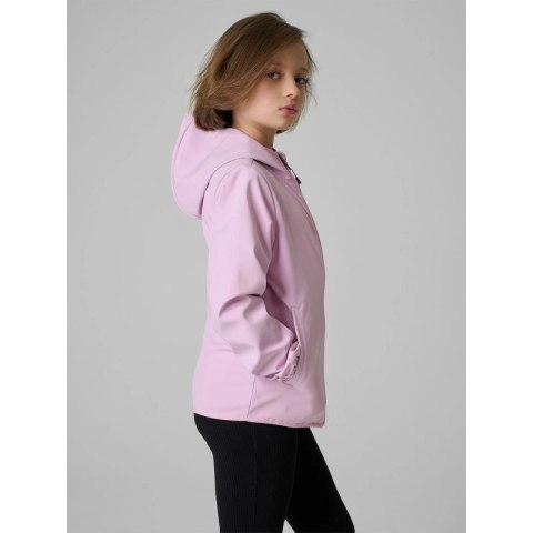 Kurtka softshell wiatroodporna membrana 5000 dziewczęca 4F 4FJWSS26TSOFF478-47S 4f