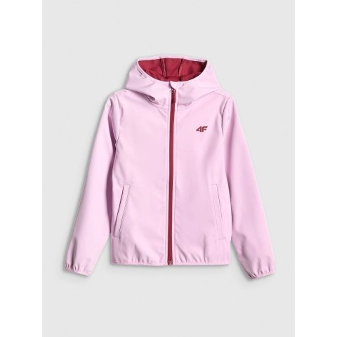 Kurtka softshell wiatroodporna membrana 5000 dziewczęca 4F 4FJWSS26TSOFF478-47S 4f