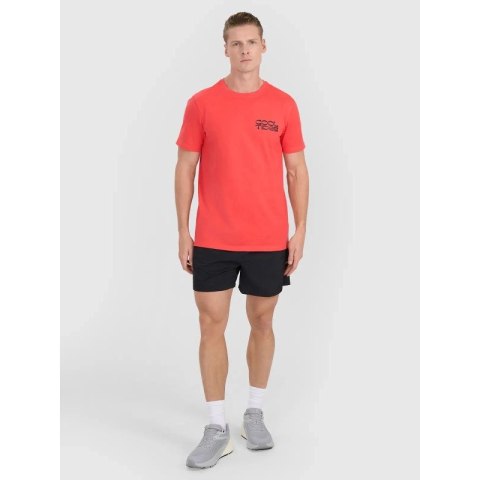 T-shirt regular z nadrukiem męski 4F 4FWSS25TTSHM1984-63S 4f