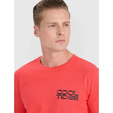 T-shirt regular z nadrukiem męski 4F 4FWSS25TTSHM1984-63S 4f