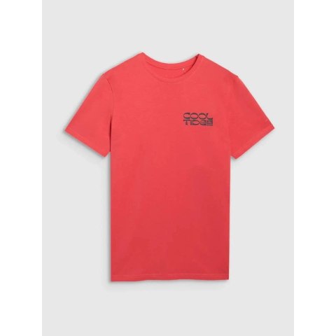 T-shirt regular z nadrukiem męski 4F 4FWSS25TTSHM1984-63S 4f