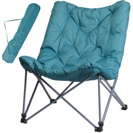 FOTEL CAMPINGOWY HIGH DELUXE Z PODUSZKĄ NIEBIESKI REDCLIFFS Redcliffs