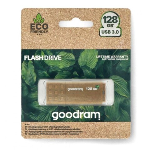 GOODRAM FLASHDRIVE 128GB UME3 ECO FRIENDLY USB 3.0 GOODRAM RETAIL Goodram