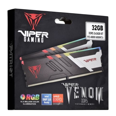 Patriot Viper Venom RGB DDR5 2x16GB 6000MHz CL30 XMP3 Patriot Memory