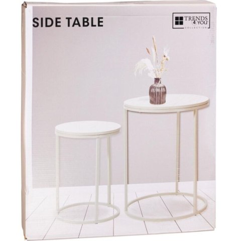 STOLIK KAWOWY Z 3 NOGAMI BLAT DREWNIANY ZESTAW 2SZT Excellent houseware
