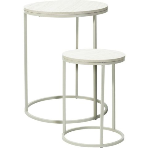 ZESTAW 2 STOLIKI KAWOWE BLAT DREWNIANY Excellent houseware