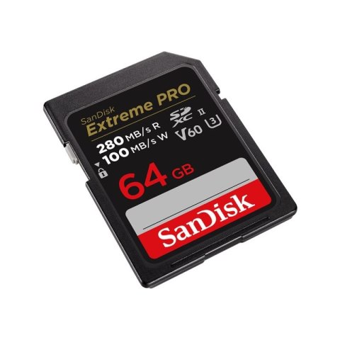 KARTA SANDISK EXTREME PRO SDXC 64GB 280/100 MB/s V60 UHS-II SanDisk