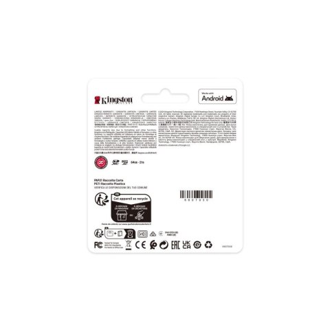 KINGSTON SDXC 256GB Canvas Select Plus Gen3 150MB/s Select