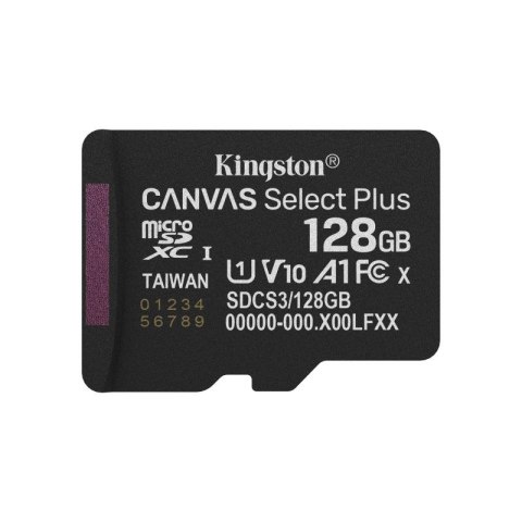 KINGSTON microSDXC 128GB Canvas Select Plus 3 + ADP Select