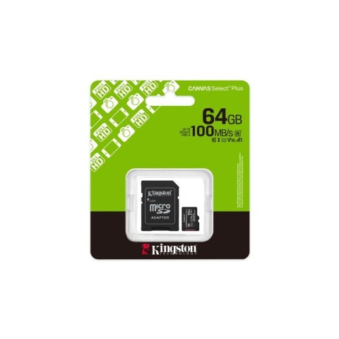 KINGSTON microSDXC 64GB Canvas Select Plus 3 + ADP Select