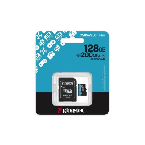 KINGSTON microSDXC Canvas Go Plus 128GB + Adapter Kingston