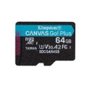 KINGSTON microSDXC Canvas Go Plus 64GB + Adapter Hikvision