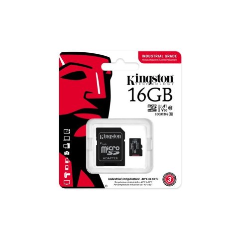 KINGSTON microSDHC 16GB Industrial C10 A1 pSLC Card Kingston