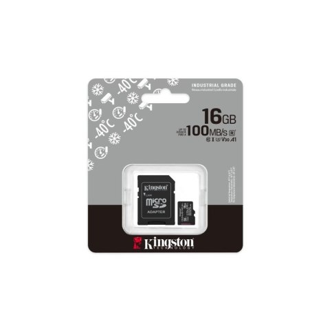 KINGSTON microSDHC 16GB Industrial C10 A1 pSLC Card Kingston