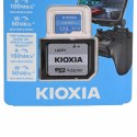 KIOXIA Exceria Plus 128GB microSD G2 UHS I U3 V30 with adapter KIOXIA