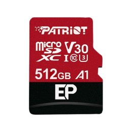 Karta pamięci z adapterem Patriot Memory EP Pro PEF512GEP31MCX (512GB; Class 10, Class A1, Class U3, V30; Adapter, Karta pamięci Patriot Memory