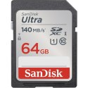 SANDISK ULTRA SDHC 64GB 140MB/s CL10 UHS-I SanDisk
