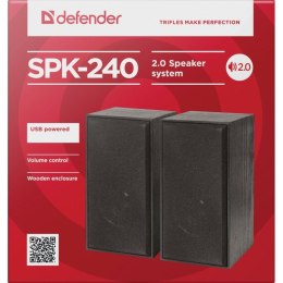 DEFENDER GŁOŚNIKI SPK-240 6W 2.0 USB 65224 DEFENDER