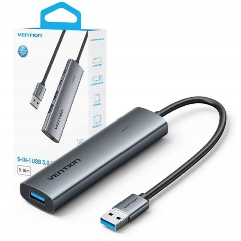 Hub 5w1 USB-A 3.0 Vention 0.15 m Vention