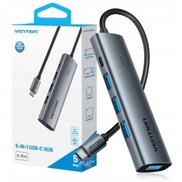 Hub 5w1 USB-C 3.0 Vention 0.15m Vention