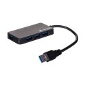 Hub NATEC Moth NHU-1342 (4x USB 3.0; kolor czarny) NATEC
