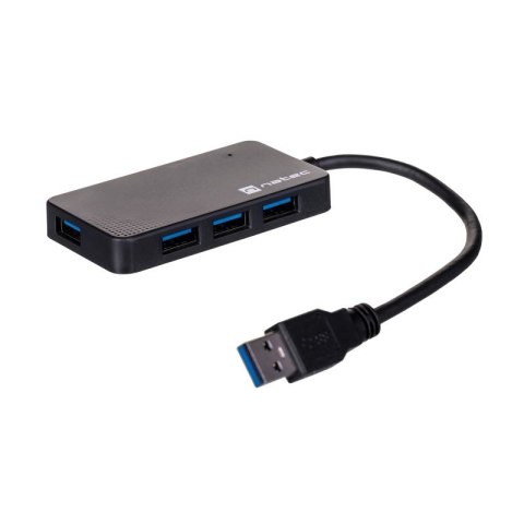 Hub NATEC Moth NHU-1342 (4x USB 3.0; kolor czarny) NATEC