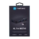 Hub NATEC Moth NHU-1342 (4x USB 3.0; kolor czarny) NATEC