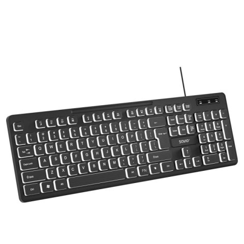 SAVIO KLAWIATURA PRZEWODOWA PODŚWIETLANA LED KB-04 Savio