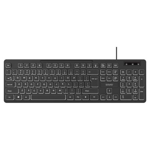 SAVIO KLAWIATURA PRZEWODOWA PODŚWIETLANA LED KB-04 Savio