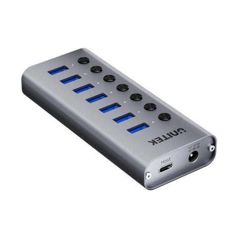 UNITEK HUB USB-A 3.0 7W1, 5GBPS Z PRZEŁĄCZNIKIEM Unitek