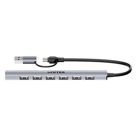 UNITEK HUB USB-A/C 7W1 USB-A 5 GBPS Unitek