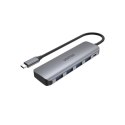 UNITEK HUB USB-C 4XUSB 3.1 GEN1, MICROUSB, H1107A Unitek