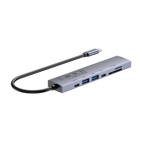 UNITEK HUB USB-C 7W1 PD 100W HDMI 2.0 Z PRZYCISKIEM ON/OFF Unitek