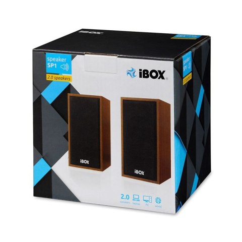 Zestaw głośników IBOX IGLSP1 IGLSP1 (2.0; kolor brązowy) IBox