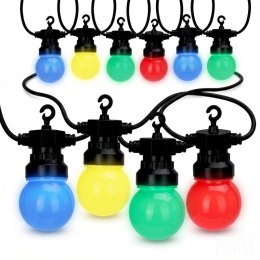 GIRLANDA OGRODOWA PARTY LIGHT 20LED G50 TIMER MOŻLIWOŚĆ ŁĄCZENIA KOLOR PROGARDEN