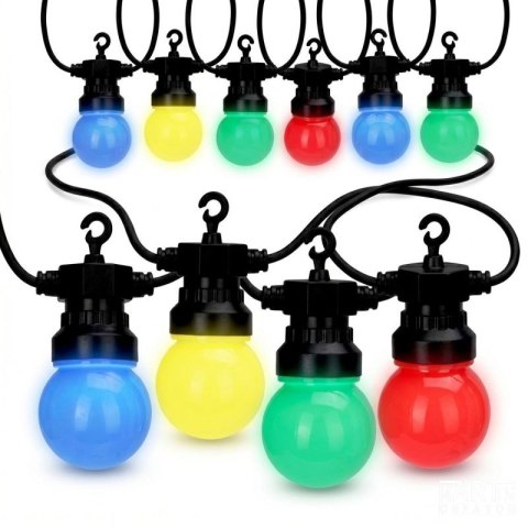 GIRLANDA OGRODOWA PARTY LIGHT 20LED G50 TIMER MOŻLIWOŚĆ ŁĄCZENIA KOLOR PROGARDEN