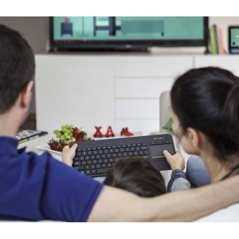 Klawiatura Logitech K400 920-007145 (USB 2.0; kolor czarny Logitech