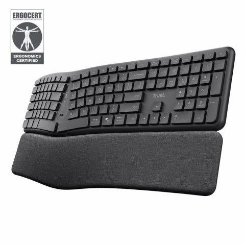 Klawiatura ergonomiczna TRUST Keyra multidevice wireless Trust