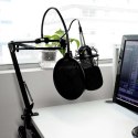 MEDIA-TECH MIKROFON POJEMNOŚCIOWY KIERUNKOWY Z ZESTAWEM AKCESORIÓW SREBRNY MT397S Media-Tech