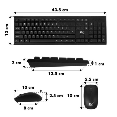 NANORS KLAWIATURA + MYSZ BEZPRZEWODOWA COMBO RS580 Nano RS