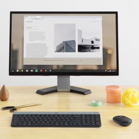 Wireless Keyboard and Mouse Combo MK470 GRAPHITE Logitech