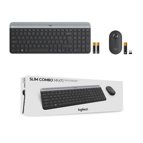 Wireless Keyboard and Mouse Combo MK470 GRAPHITE Logitech