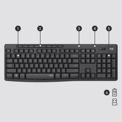 Zestaw LOGITECH MK295 US Silent Wireless Logitech