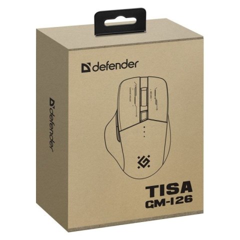 DEFENDER MYSZ GM-126 TISA RF+BT OPTIC 1600dpi 6P BIAŁA DEFENDER
