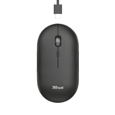 Mysz TRUST Puck Rechargeable Wireless Ultra-Thin Black WD