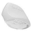 NATEC MYSZ WERTYKALNA CRAKE 2 BEZPRZEWODOWA 2400DPI BT 5.2 +2.4GHZ BIAŁA NATEC