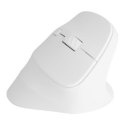 NATEC MYSZ WERTYKALNA CRAKE 2 BEZPRZEWODOWA 2400DPI BT 5.2 +2.4GHZ BIAŁA NATEC
