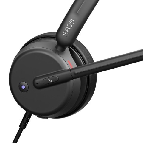 Słuchawki nauszne przewodowe Epos Impact 460T USB-C + Adapter USB-A EPOS