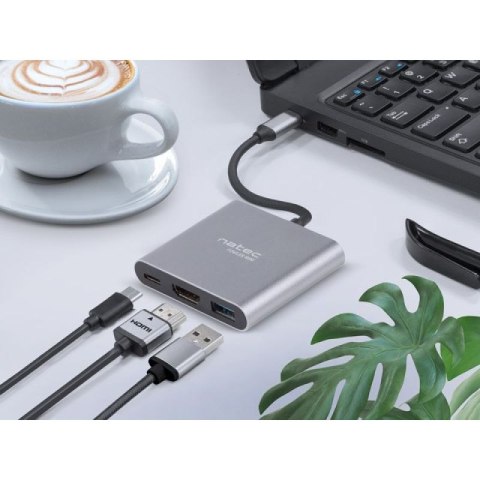 NATEC MULTI PORT FOWLER MINI (USB-C PD, USB 3.0, HDMI 4K) NMP-1607 NATEC