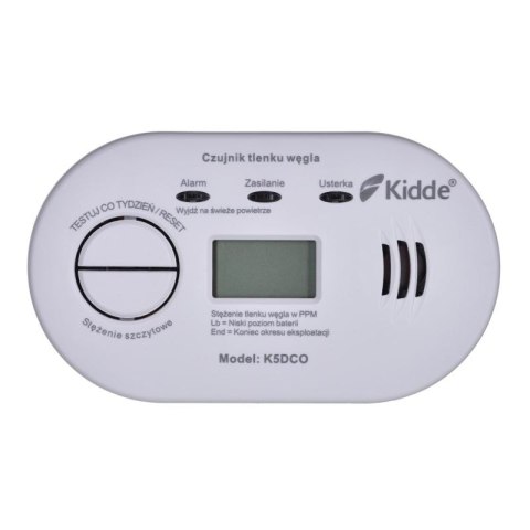 Czujnik tlenku węgla (czadu) LCD K5DCO Kidde Kidde